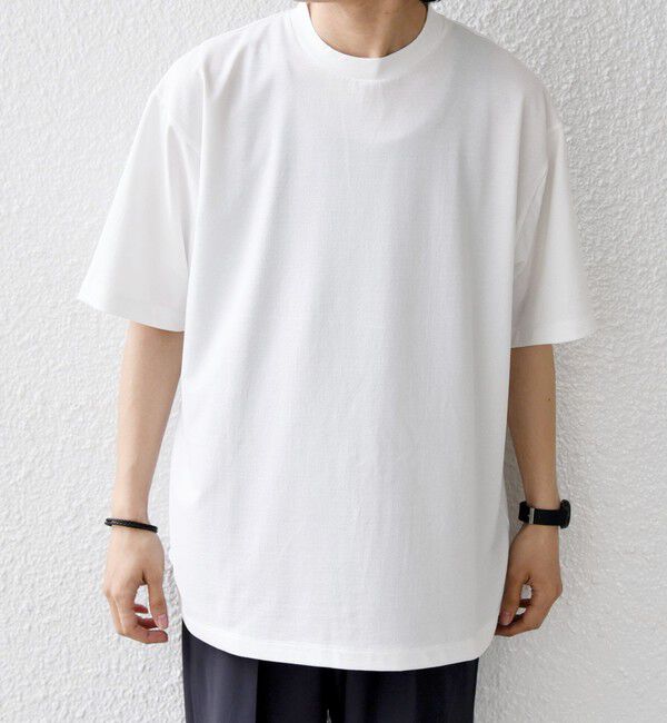 SHIPS any「SHIPS any:〈洗濯機可能〉JAPAN MADE ライト ペーパー クルーネック Tシャツ◆」|Tシャツ・カットソー|