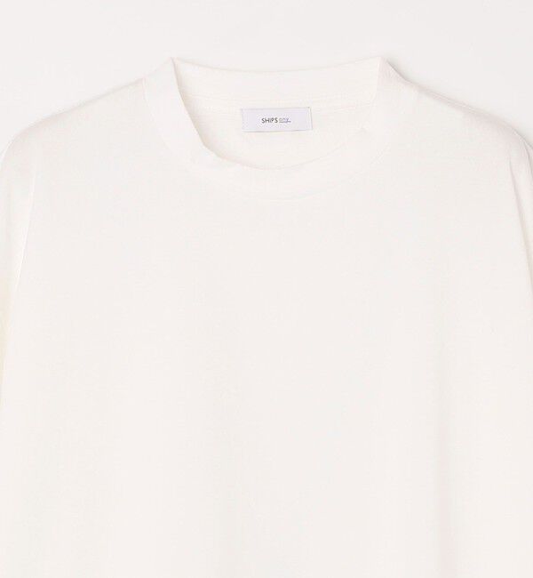 SHIPS any「SHIPS any:〈洗濯機可能〉JAPAN MADE ライト ペーパー クルーネック Tシャツ◆」|Tシャツ・カットソー|