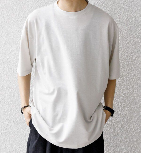 SHIPS any「SHIPS any:〈洗濯機可能〉JAPAN MADE ライト ペーパー クルーネック Tシャツ◆」|Tシャツ・カットソー|