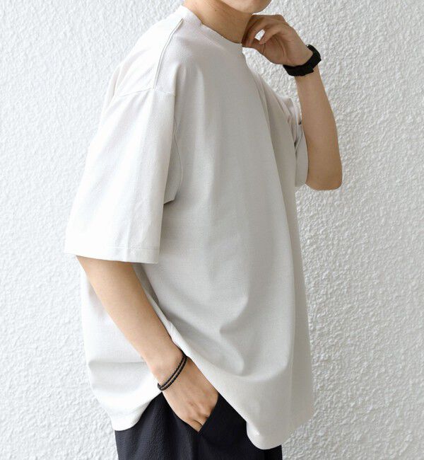 SHIPS any「SHIPS any:〈洗濯機可能〉JAPAN MADE ライト ペーパー クルーネック Tシャツ◆」|Tシャツ・カットソー|