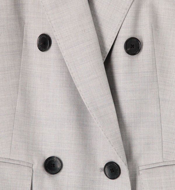 TOMORROWLAND collection「シャイニーピンヘッド ダブルブレストジャケット」|テーラードジャケット|