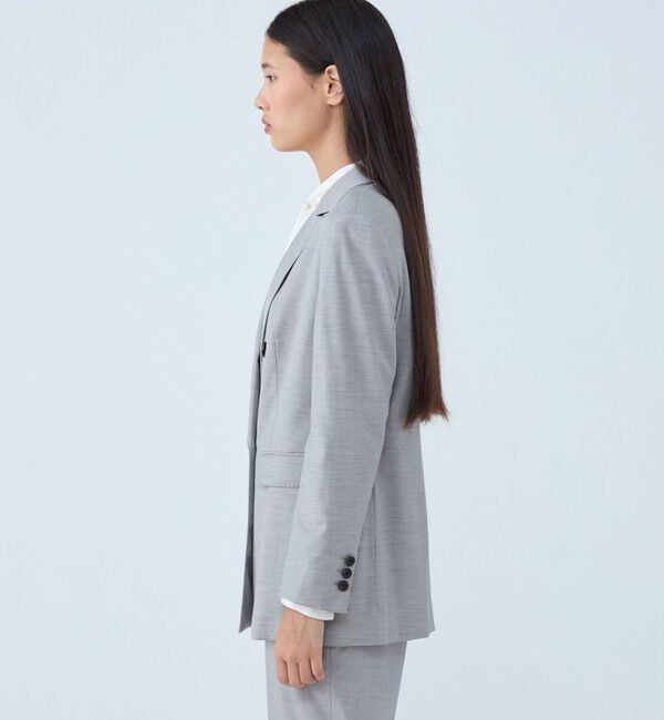 TOMORROWLAND collection「シャイニーピンヘッド ダブルブレストジャケット」|テーラードジャケット|