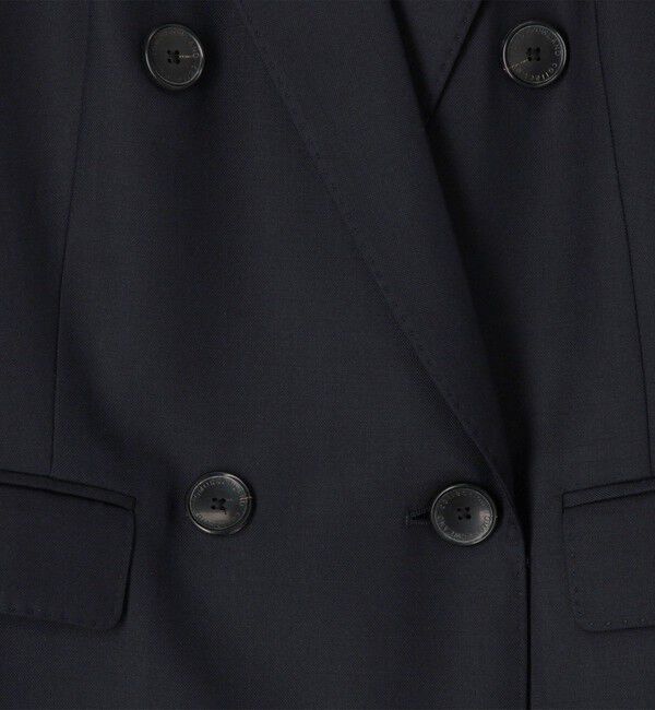 TOMORROWLAND collection「シャイニーピンヘッド ダブルブレストジャケット」|テーラードジャケット|