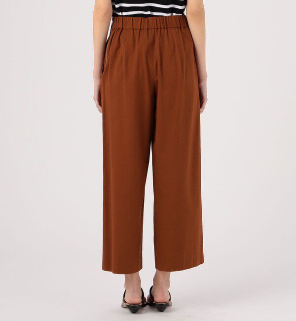 MACPHEE「コットンレーヨンストレッチ セミワイドクロップドパンツ」|その他|