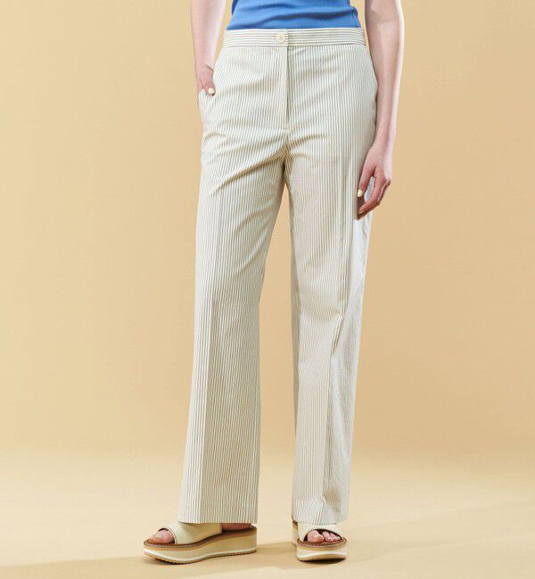 DES PRES「ドライコットンギャバジン ストレートパンツ」|スラックス|