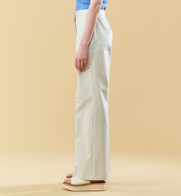 DES PRES「ドライコットンギャバジン ストレートパンツ」|スラックス|