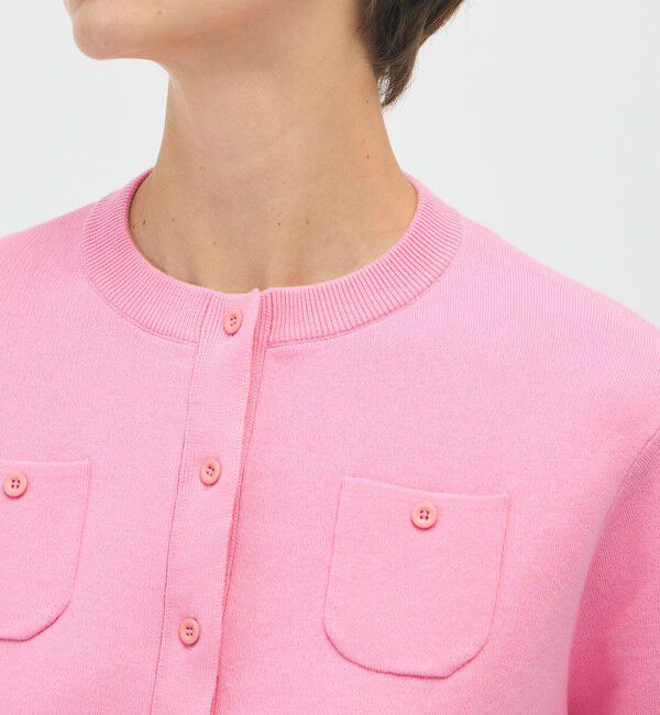 CABaN「コットンカシミヤ クルーネックカーディガン」|カーディガン|