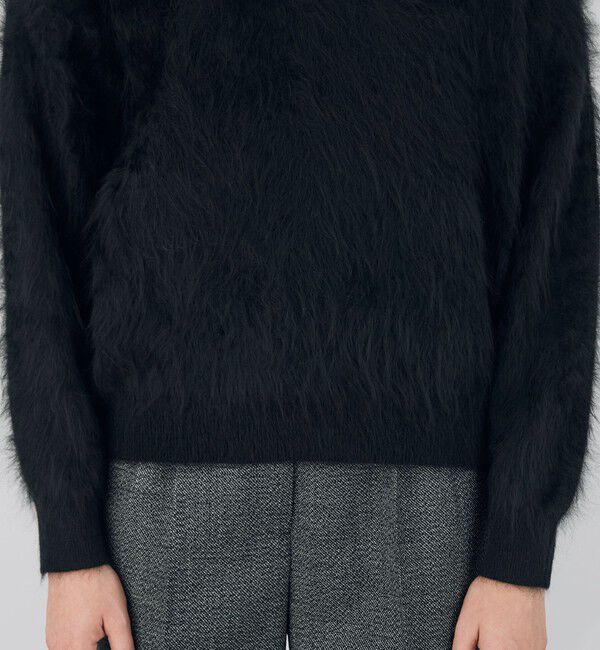 DES PRES「ピュアカシミヤファー クルーネックプルオーバー」|ニット・セーター|