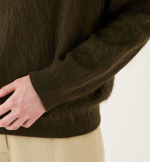 DES PRES「ピュアカシミヤファー クルーネックプルオーバー」|ニット・セーター|