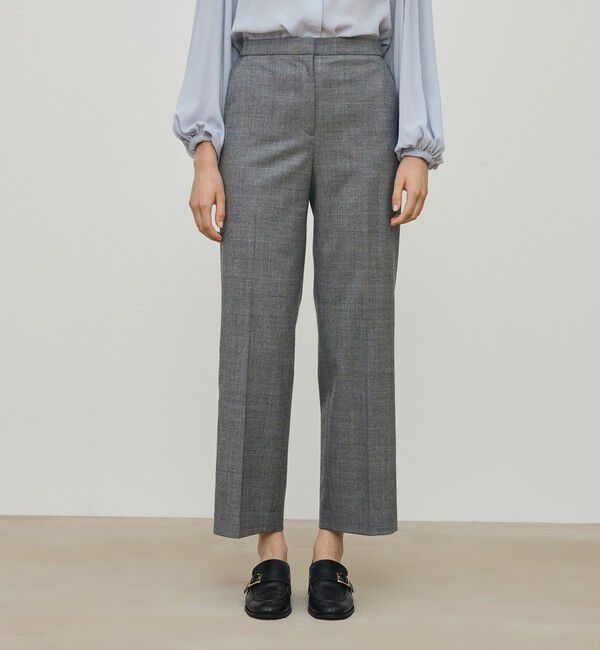DES PRES「フランネルウールストレッチ セミワイドパンツ」|スラックス|