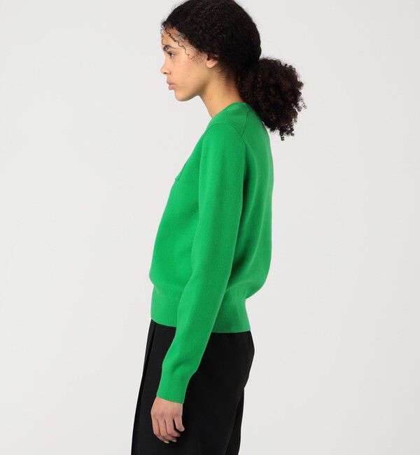 CABaN「コットンカシミヤ ポケットプルオーバー」|ニット・セーター|