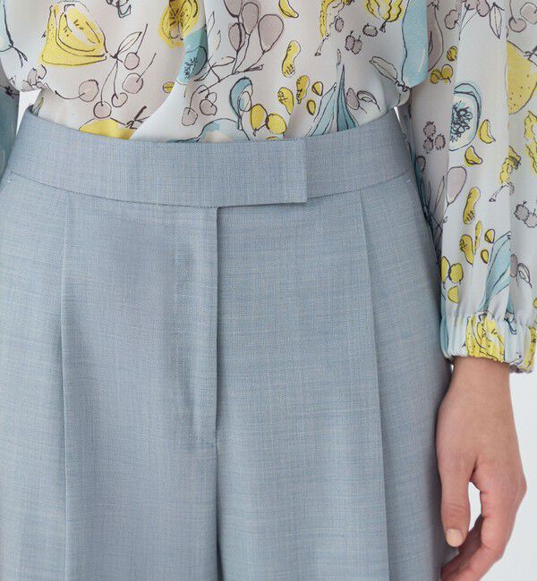 TOMORROWLAND collection「シャイニーシャーク センタープレスワイドパンツ」|その他|