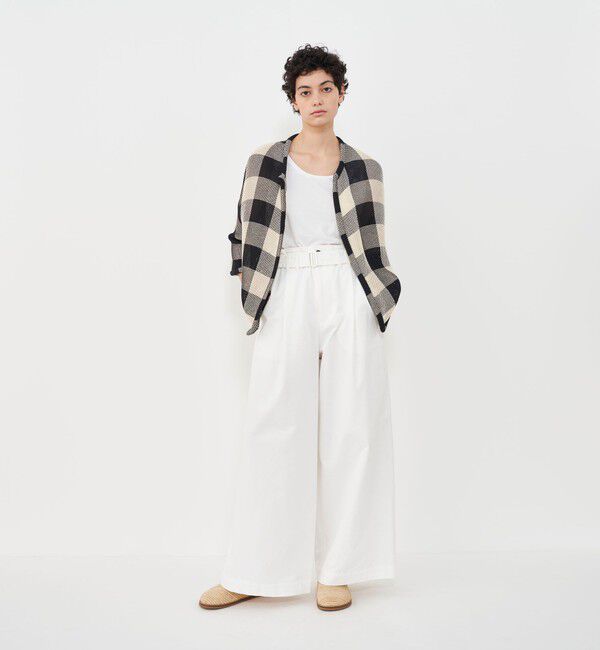 GALERIE VIE「コットンラッセル フロントオープンカーディガン」|カーディガン|