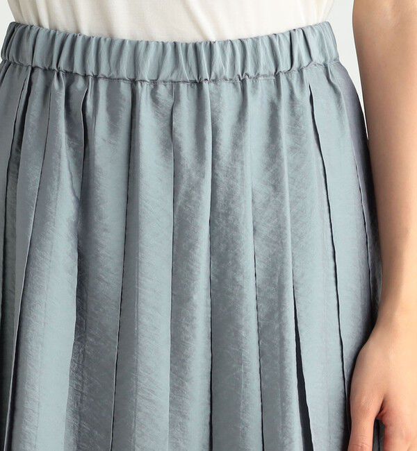 BACCA「オーガンジーレーヨンプリーツミドルスカート」|スカート|