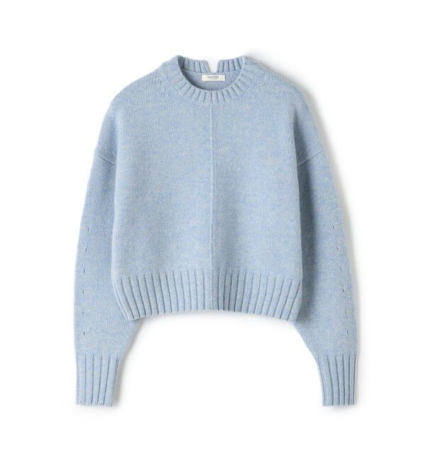 MACPHEE「ラムカシミヤ クルーネックプルオーバー」|ニット・セーター|61 ライトブルー