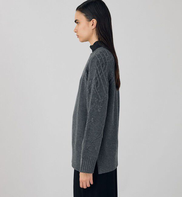 DES PRES「セミウーステッドウール クルーネックプルオーバー」|ニット・セーター|