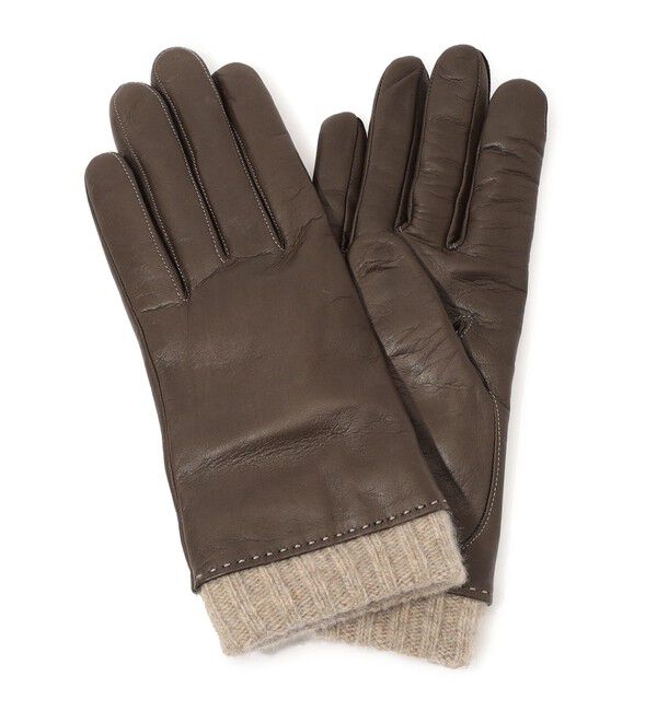 TOMORROWLAND GOODS「Milona Paris ニットコンビグローブ」|手袋|