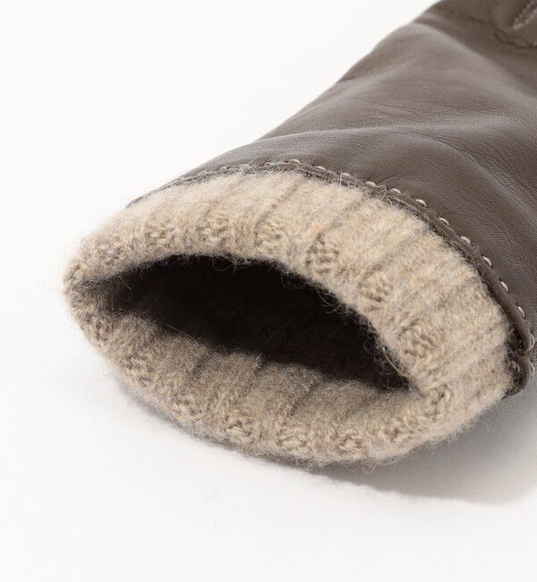 TOMORROWLAND GOODS「Milona Paris ニットコンビグローブ」|手袋|