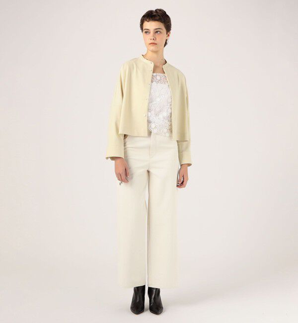 MACPHEE「【WEB限定】ポリエステルフラノ コクーンシャツ」|シャツ・ブラウス|