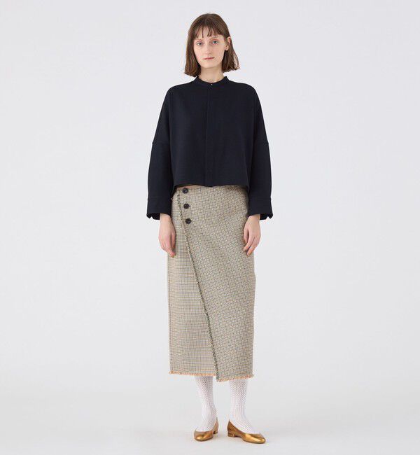 MACPHEE「【WEB限定】ポリエステルフラノ コクーンシャツ」|シャツ・ブラウス|