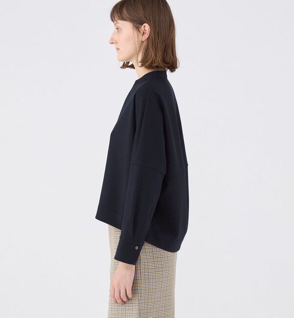 MACPHEE「【WEB限定】ポリエステルフラノ コクーンシャツ」|シャツ・ブラウス|