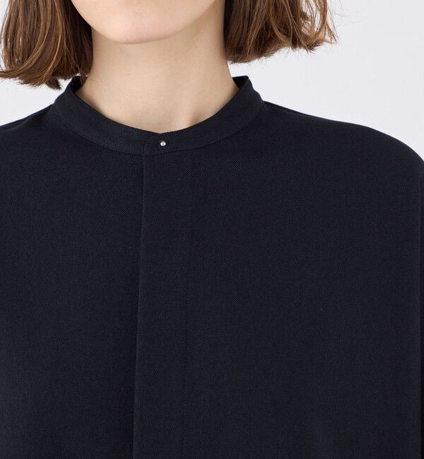 MACPHEE「【WEB限定】ポリエステルフラノ コクーンシャツ」|シャツ・ブラウス|