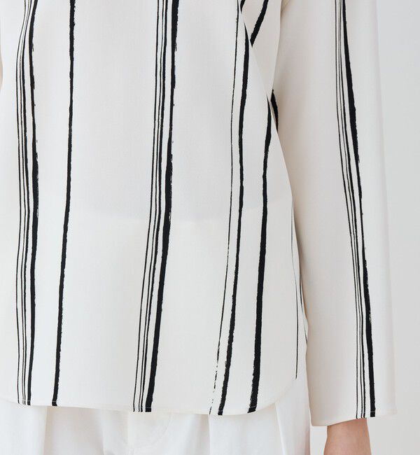 GALERIE VIE「ドローイングラインプリント プルオーバーシャツ」|シャツ・ブラウス|