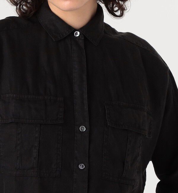 JAMES PERSE「ライトウェイトリネン クロップドシャツ WKO3149」|シャツ・ブラウス|