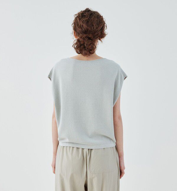 GALERIE VIE「ストレッチコットン クルーネックプルオーバー」|ニット・セーター|