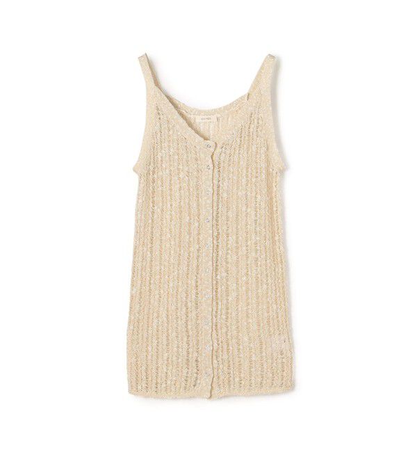 DES PRES「スラブコットンニットキャミソール」|ニット・セーター|41 ライトベージュ