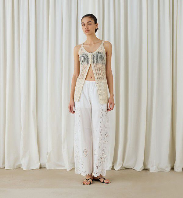 DES PRES「スラブコットンニットキャミソール」|ニット・セーター|