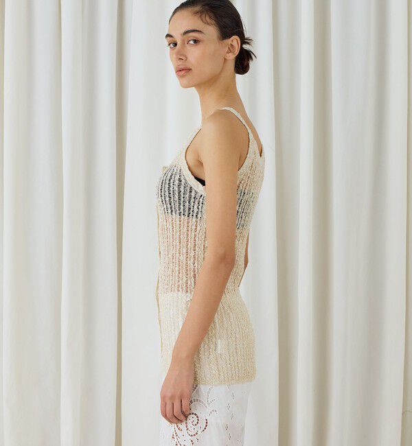 DES PRES「スラブコットンニットキャミソール」|ニット・セーター|