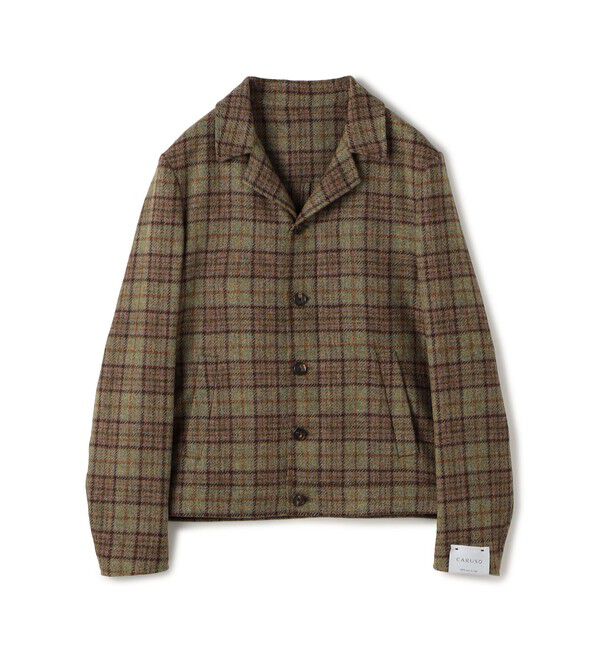 TOMORROWLAND BUYING WEAR「【別注】CARUSO ウールチェック ショートブルゾン」|ブルゾン・スタジャン|54 グリーン系