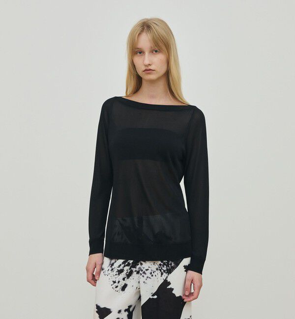 DES PRES「マットレーヨン ボートネックプルオーバー」|ニット・セーター|