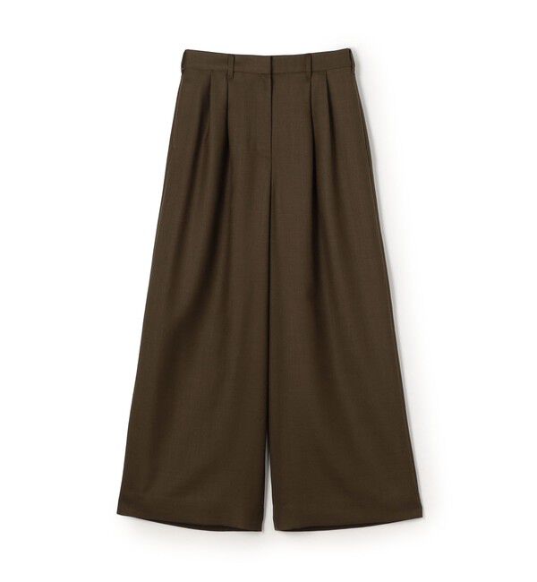 Ballsey「ライトカルゼ タックワイドパンツ」|その他|47 ブラウン
