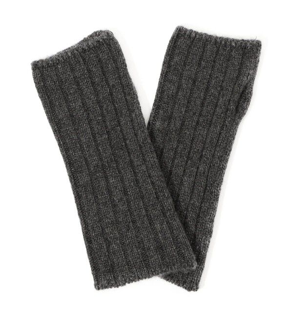 TOMORROWLAND GOODS「KIJIMA TAKAYUKI KNIT FINGERLESS GLOVES」|手袋|17 チャコールグレー
