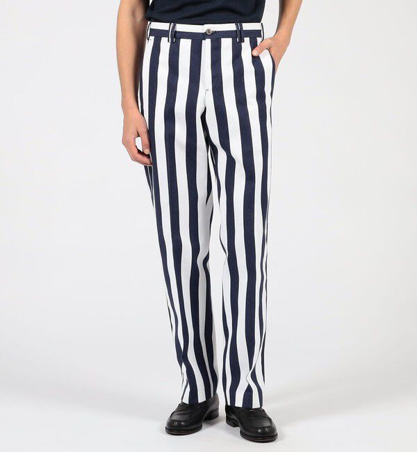 TOMORROWLAND BUYING WEAR「PT TRINO MICHEAL コットンストライプスラックス」|スラックス|