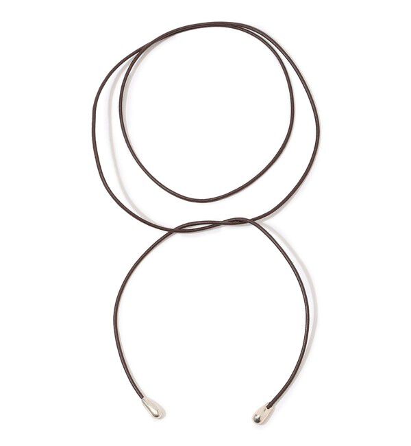 TOMORROWLAND GOODS「SOPHIE BUHAI Elegant Shoelace コードネックレス」|ネックレス|48 ダークブラウン系