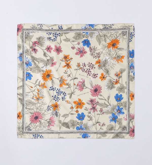 TOMORROWLAND GOODS「manipuri FLOWER シルクスカーフ」|バンダナ・スカーフ|
