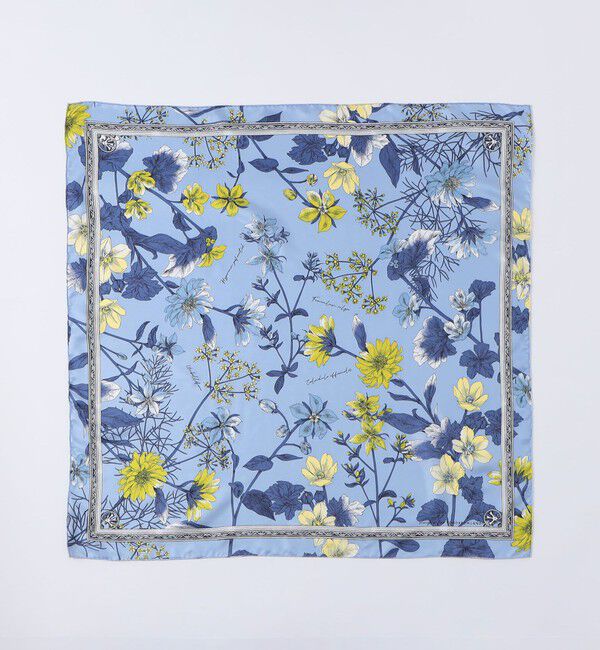 TOMORROWLAND GOODS「manipuri FLOWER シルクスカーフ」|バンダナ・スカーフ|
