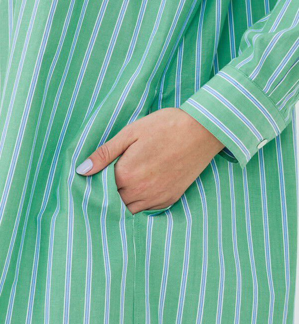 GALERIE VIE「ストライプブロード ロングシャツワンピース」|ワンピース|