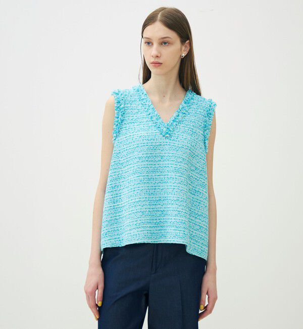 TOMORROWLAND collection「クレールファンシー フロンタブルベスト」|ベスト・ジレ|