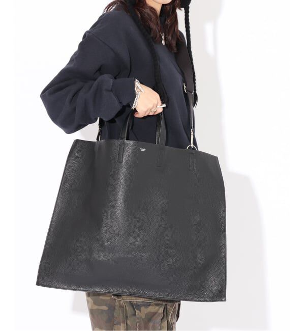  「【blancle/ ブランクレ】S.LEATHER FLAT TOTE」|トートバッグ|