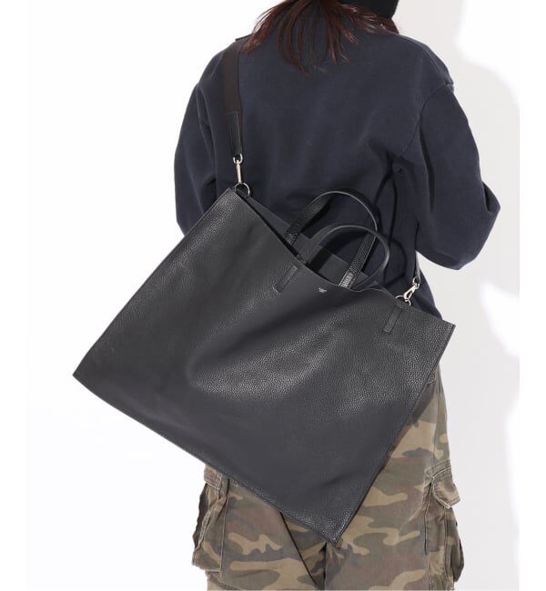  「【blancle/ ブランクレ】S.LEATHER FLAT TOTE」|トートバッグ|