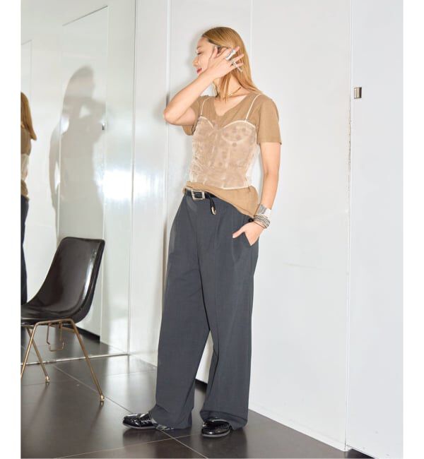  「《予約》JUNGMAVEN PAIGE V-NECK：Tシャツ」|Tシャツ・カットソー|