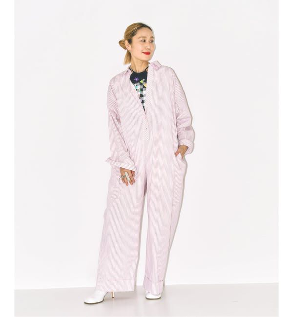  「《予約》SHIRT ジャンプスーツ」|オールインワン|