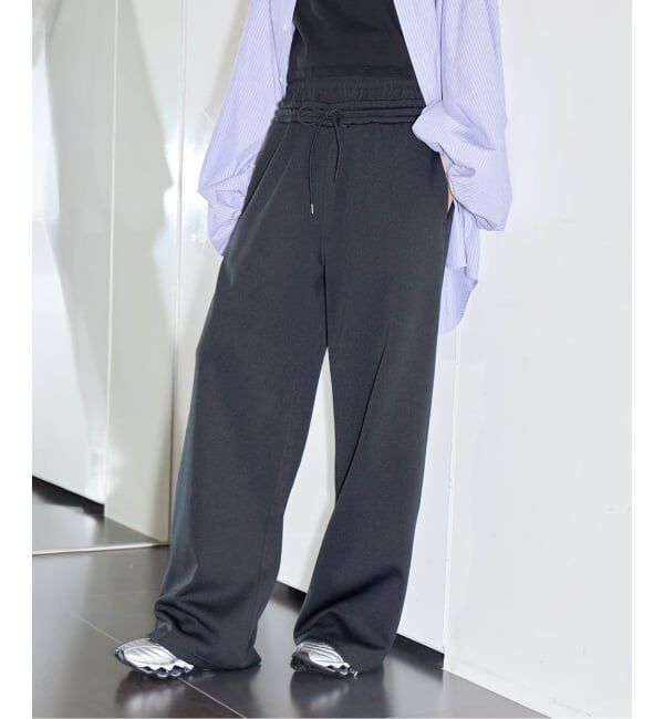  「《予約》DOUBLE WAIST JERSEY パンツ」|その他|ブラック