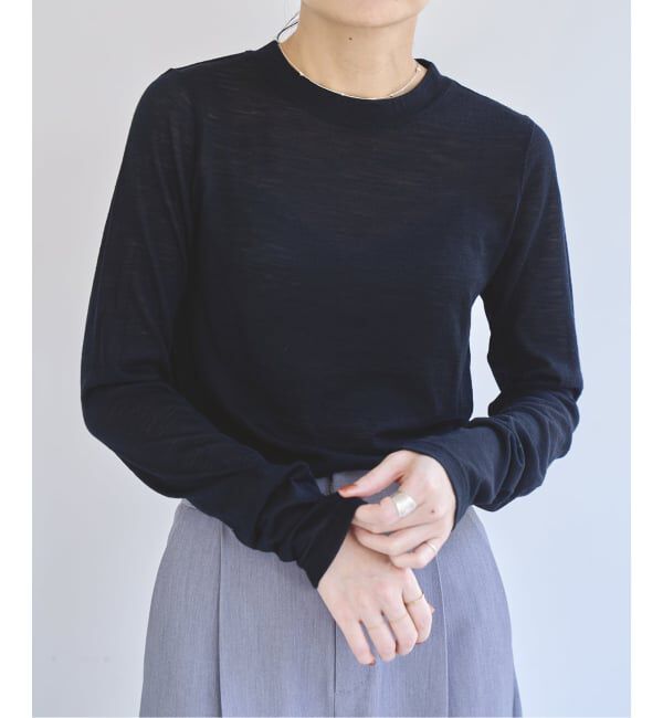 EMILYWEEK「《追加》スーパーウール クルーネックシアープルオーバー」|Tシャツ・カットソー|