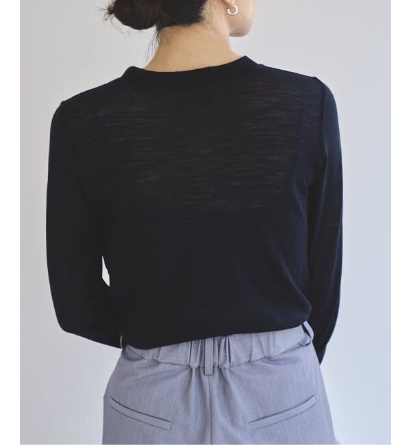 EMILYWEEK「《追加》スーパーウール クルーネックシアープルオーバー」|Tシャツ・カットソー|