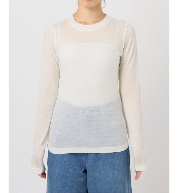 EMILYWEEK「《追加》スーパーウール クルーネックシアープルオーバー」|Tシャツ・カットソー|